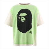 ©SAINT MxxxxxxよりA BATHING APE BAPE_SS TEE HANDPRINT White/Greenが入荷しました。