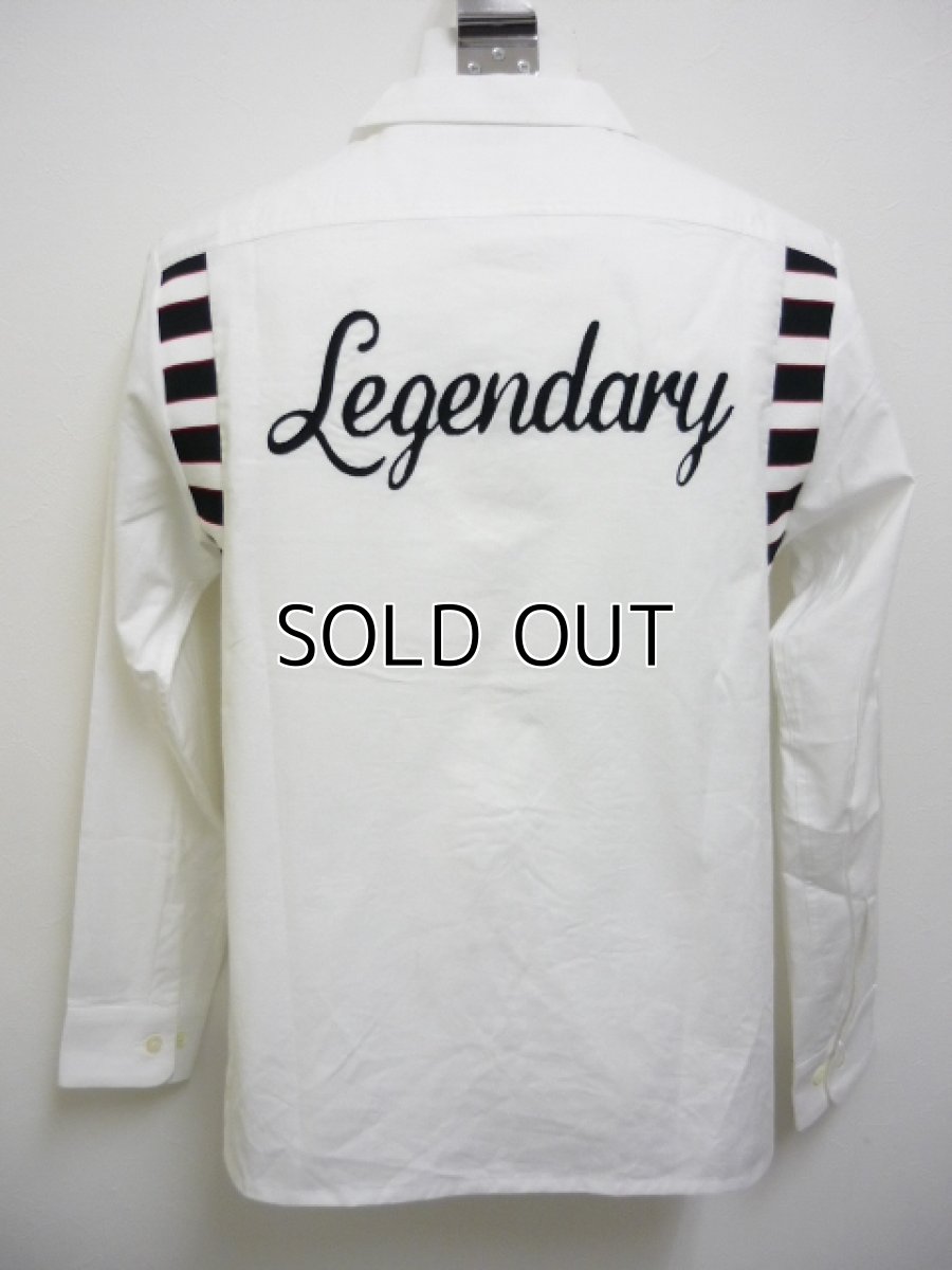 画像1: CALEE L/S SEETING BOWLING SHIRT (1)