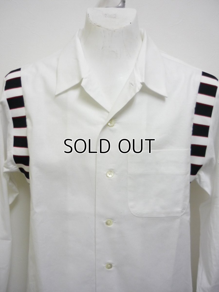 画像4: CALEE L/S SEETING BOWLING SHIRT (4)