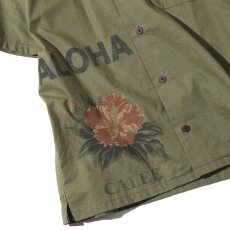 画像2: CALEE S/S Sheeting Souvenir Aloha Shirt  (2)