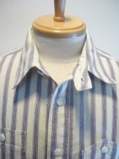 画像4: CALEE S/S STRIPE WORK SHIRT (4)