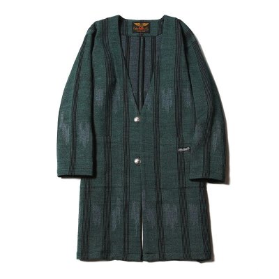 画像1: CALEE Native Jacquard Happi Coat