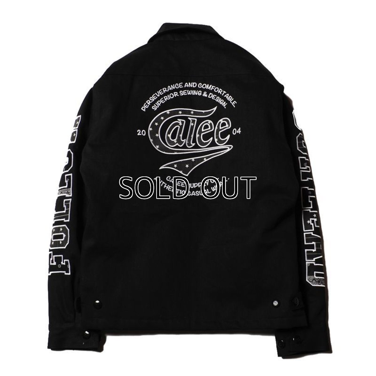 画像1: CALEE Patchwork Denim Work Jacket (1)