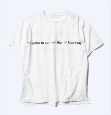 画像1: MINEDENIM Denim Message Print T-SH (Tシャツ) (1)