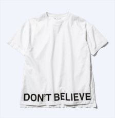 画像1: MINEDENIM Denim Hem Message Print T-SH (Tシャツ) (1)