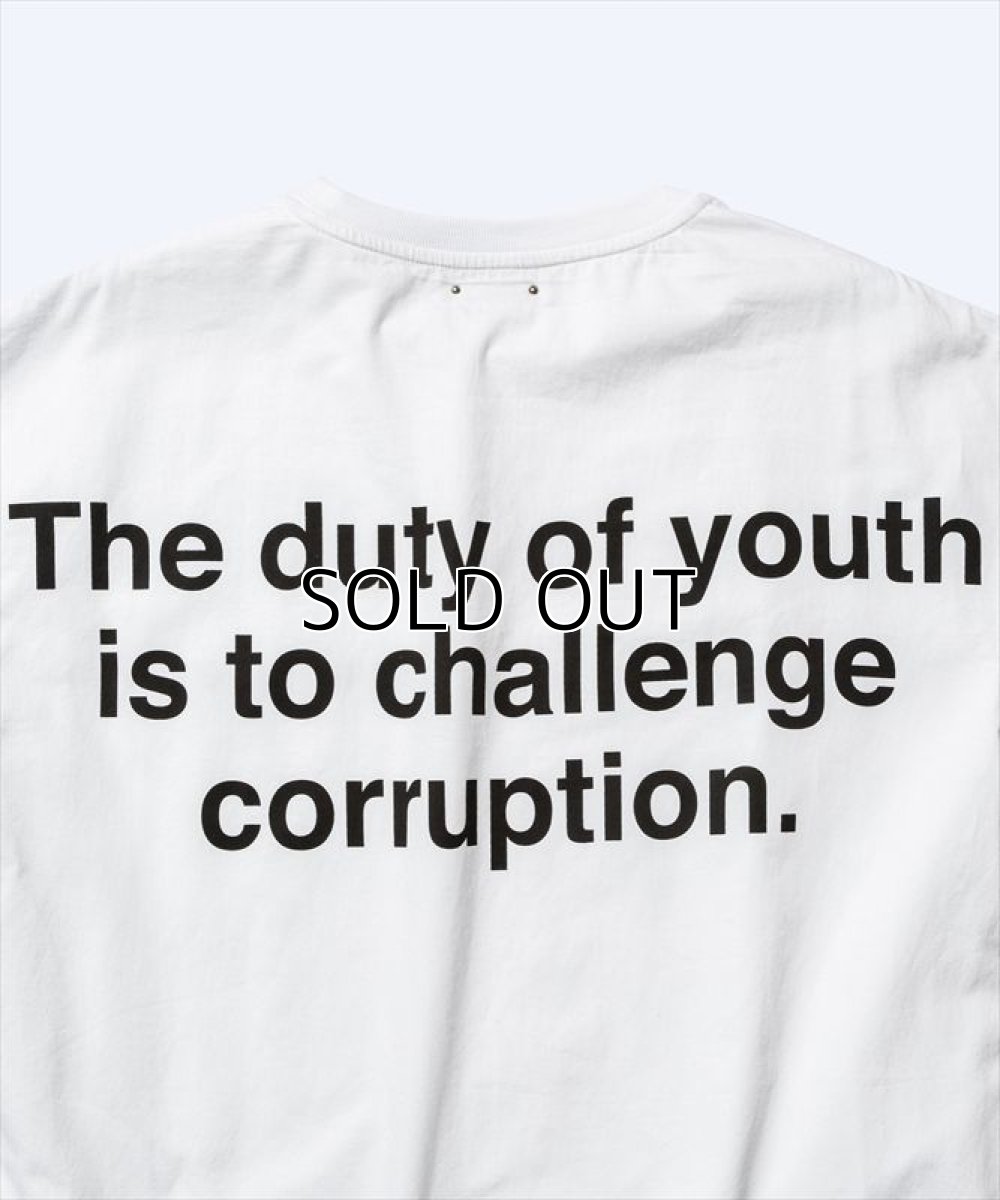 画像3: MINEDENIM Denim Message Print T-SH (Tシャツ) (3)