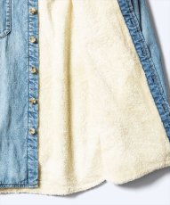 画像4: MINEDENIM Denim Boa Lining Over SH (デニムボアオーバーシャツ) (4)