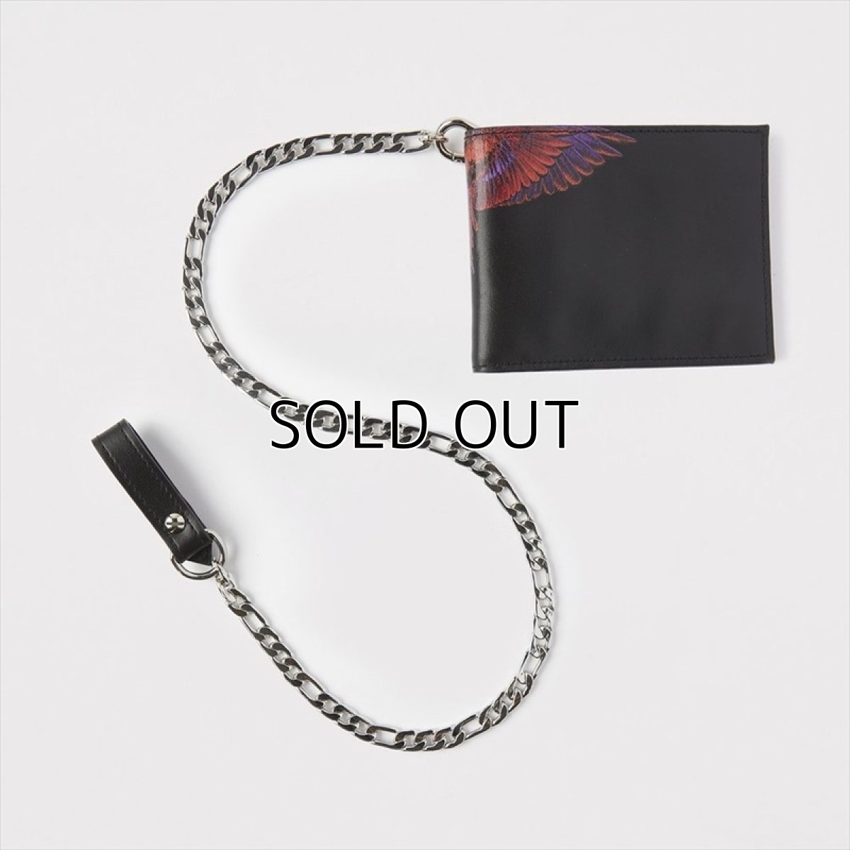 画像1: MARCELO BURLON Red Wings Chain Wallet (財布) (1)