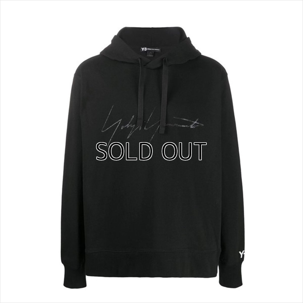 画像1: Y-3 Distressed Signature Hoodie (1)