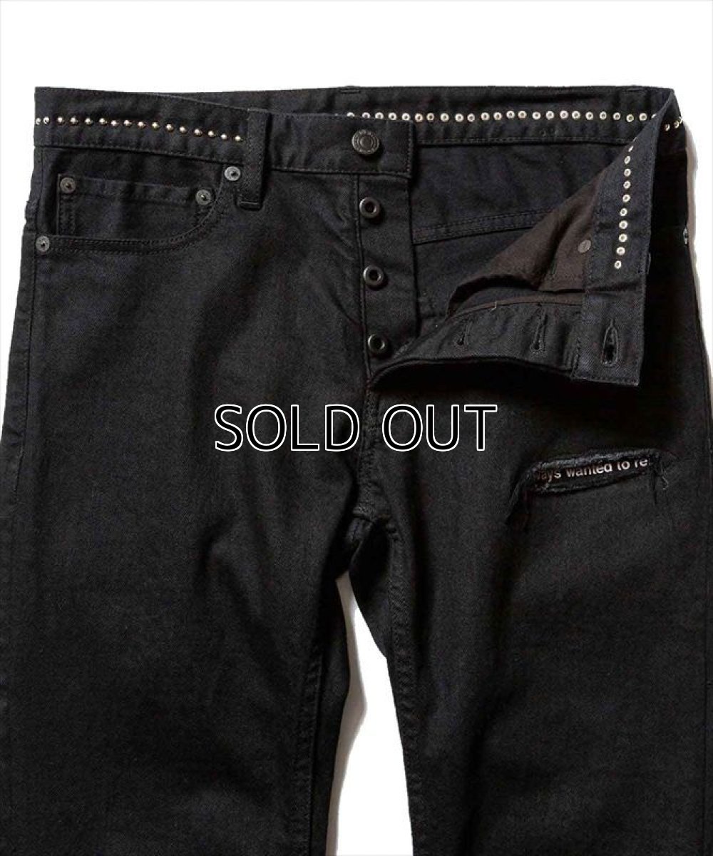 画像2: MINEDENIM DMG&MSG S.Slim STR 5pocket OWS (スーパースリムジーンズ) (2)