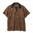 MINEDENIM Leopard S/S Open Collar SH