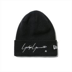 画像1: YOHJI YAMAMOTO x NEW ERA Basic Cuff Knit Cap 2020SS Signature Logo  (1)