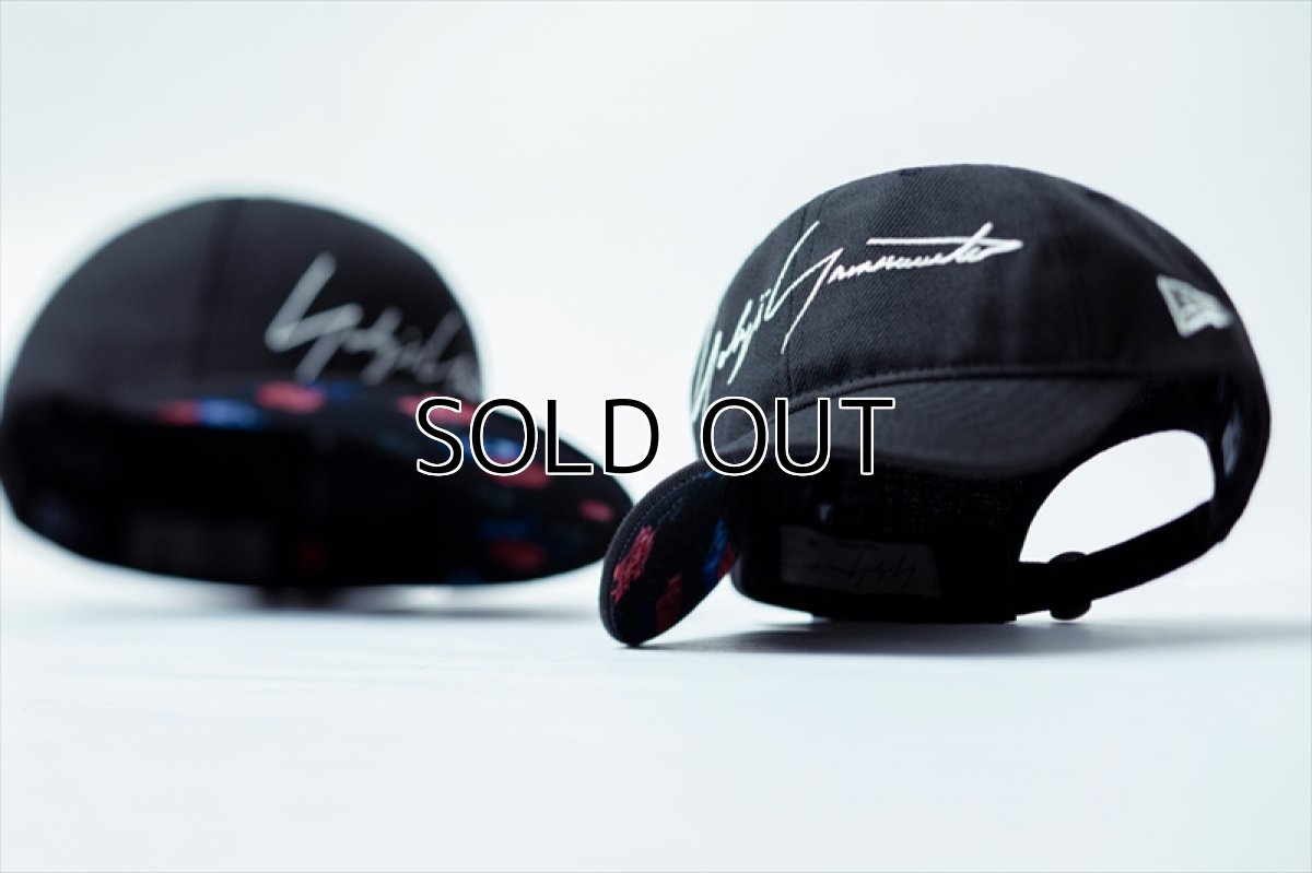 画像4: YOHJI YAMAMOTO x NEW ERA 9THIRTY Cap 2020SS Signature Logo Skull & Rose Undervisor  (4)