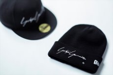 画像2: YOHJI YAMAMOTO x NEW ERA Basic Cuff Knit Cap 2020SS Signature Logo  (2)