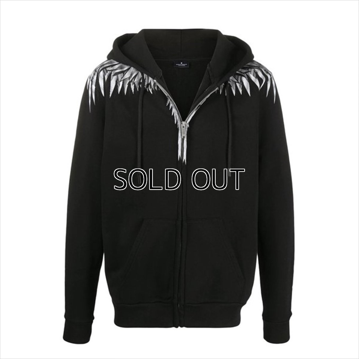 画像1: MARCELO BURLON Sharp Wings Zip Hoodie (パーカー) (1)