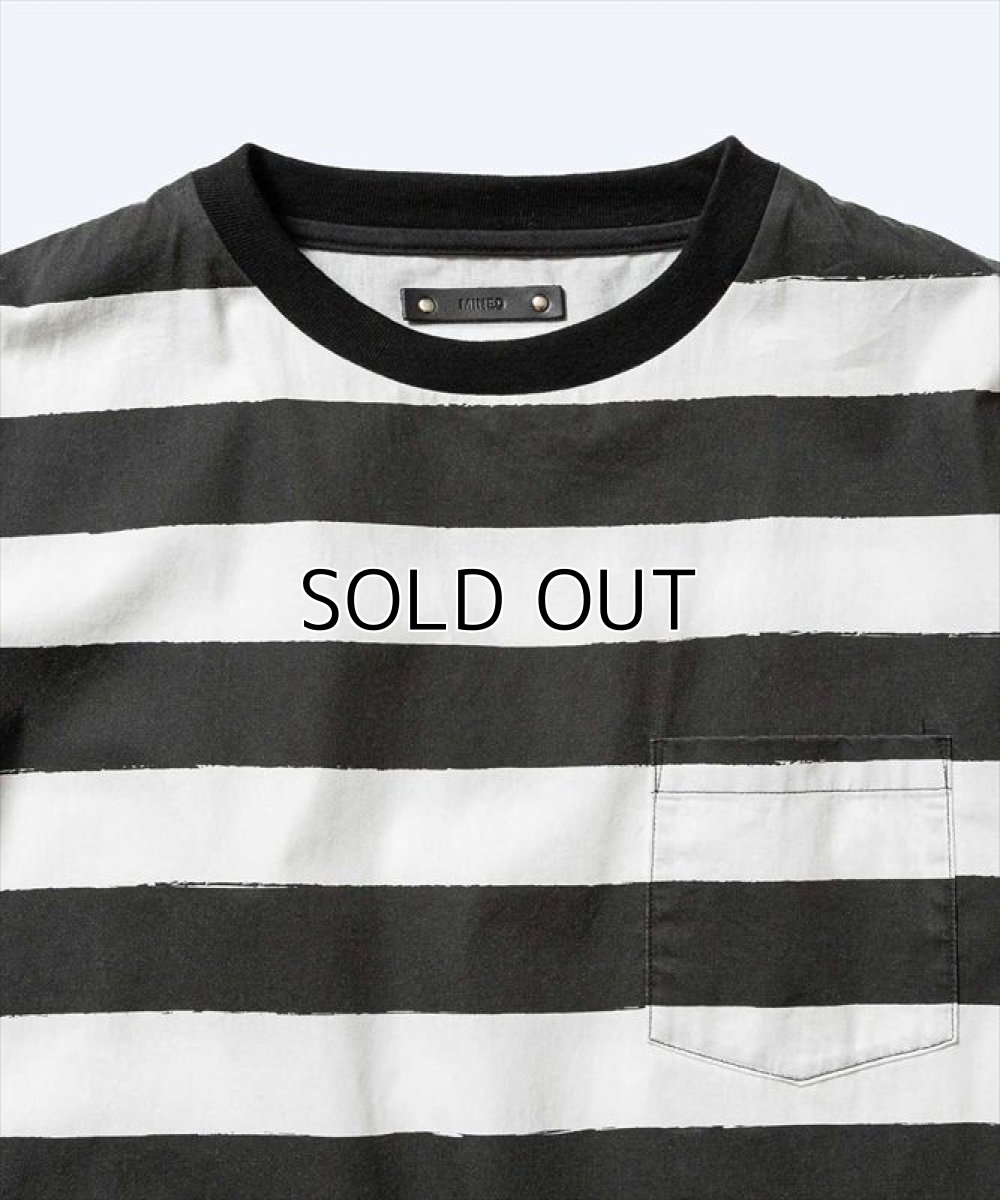 画像2: MINEDENIM HD Bold Border S/S Denim T-SH (ボーダーTシャツ) (2)