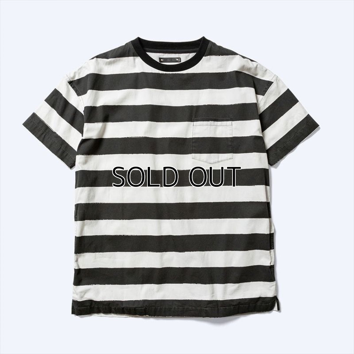 画像1: MINEDENIM HD Bold Border S/S Denim T-SH (ボーダーTシャツ) (1)