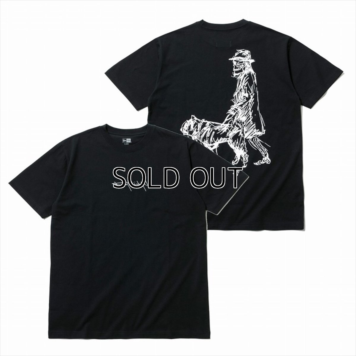 画像1: YOHJI YAMAMOTO x NEW ERA T-shirt 2020SS Walk Dog (1)