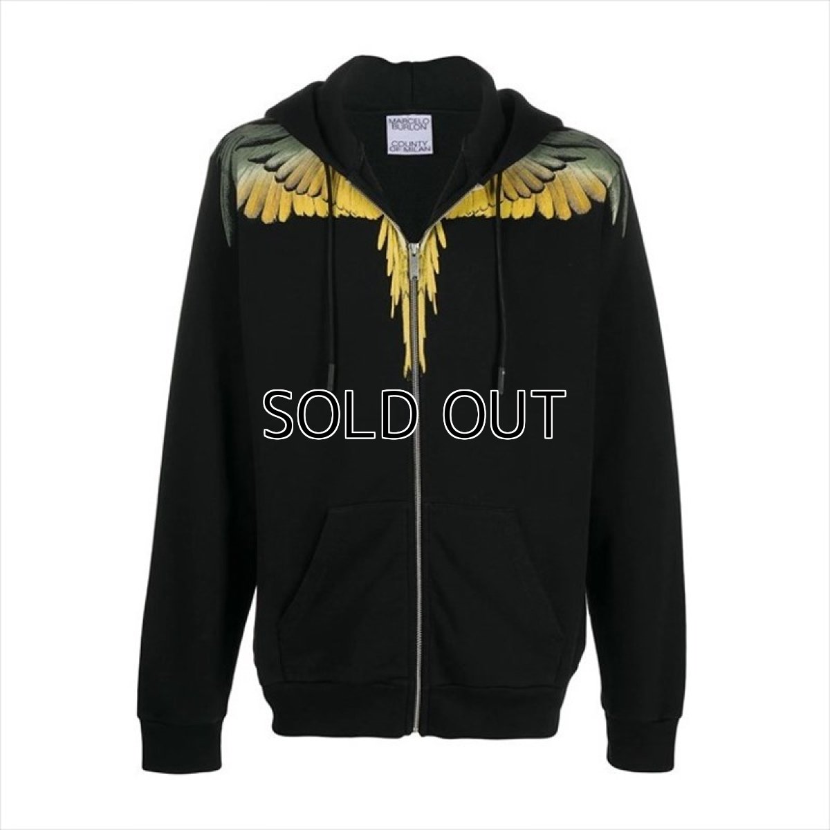 画像1: MARCELO BURLON Wings Zip Hoodie (ジップパーカー) (1)