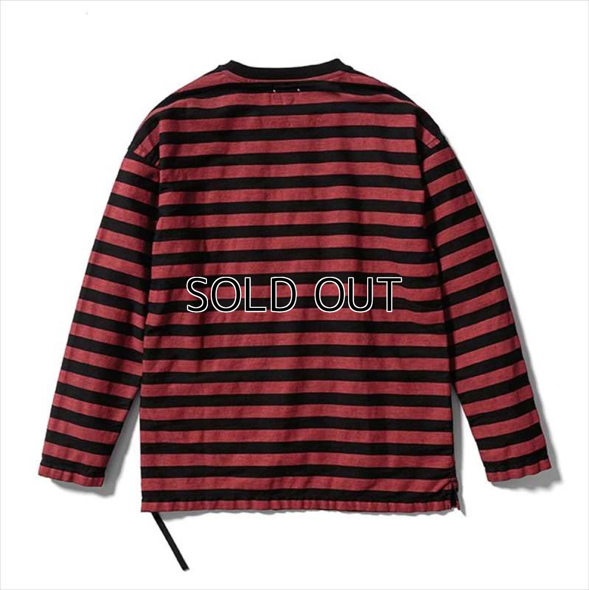 画像2: MINEDENIM Border Side Zip L/S Denim T-Shirt (ボーダーTシャツ) (2)