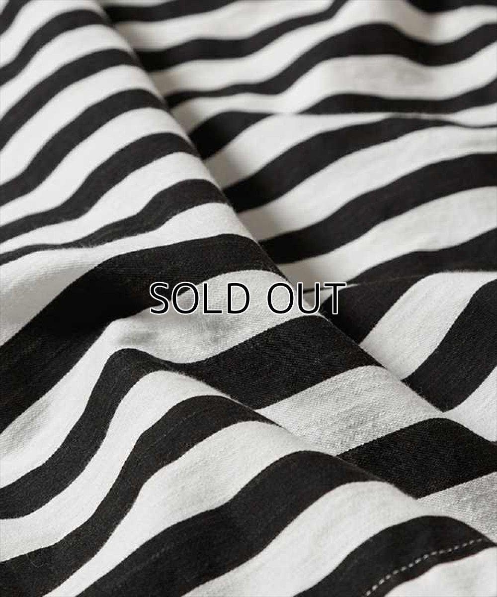 画像4: MINEDENIM Border Side Zip L/S Denim T-Shirt (ボーダーTシャツ) (4)