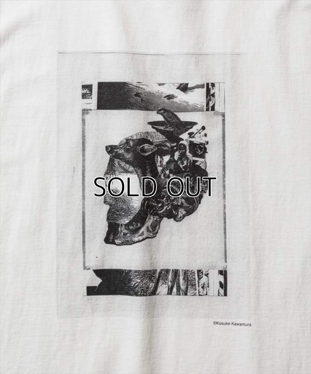 画像2: MINEDENIM K.Kawamura Photo Collage T-Shirt Skull (Tシャツ) (2)
