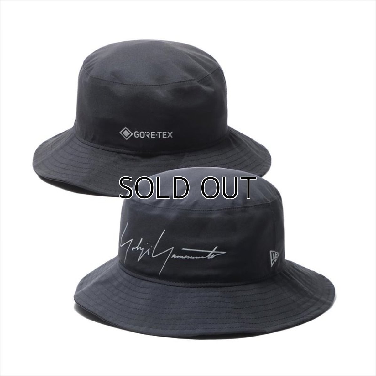 画像1: YOHJI YAMAMOTO x NEW ERA Adventure Hat FW2020 GORE-TEX PACLITE Signature Logo (1)