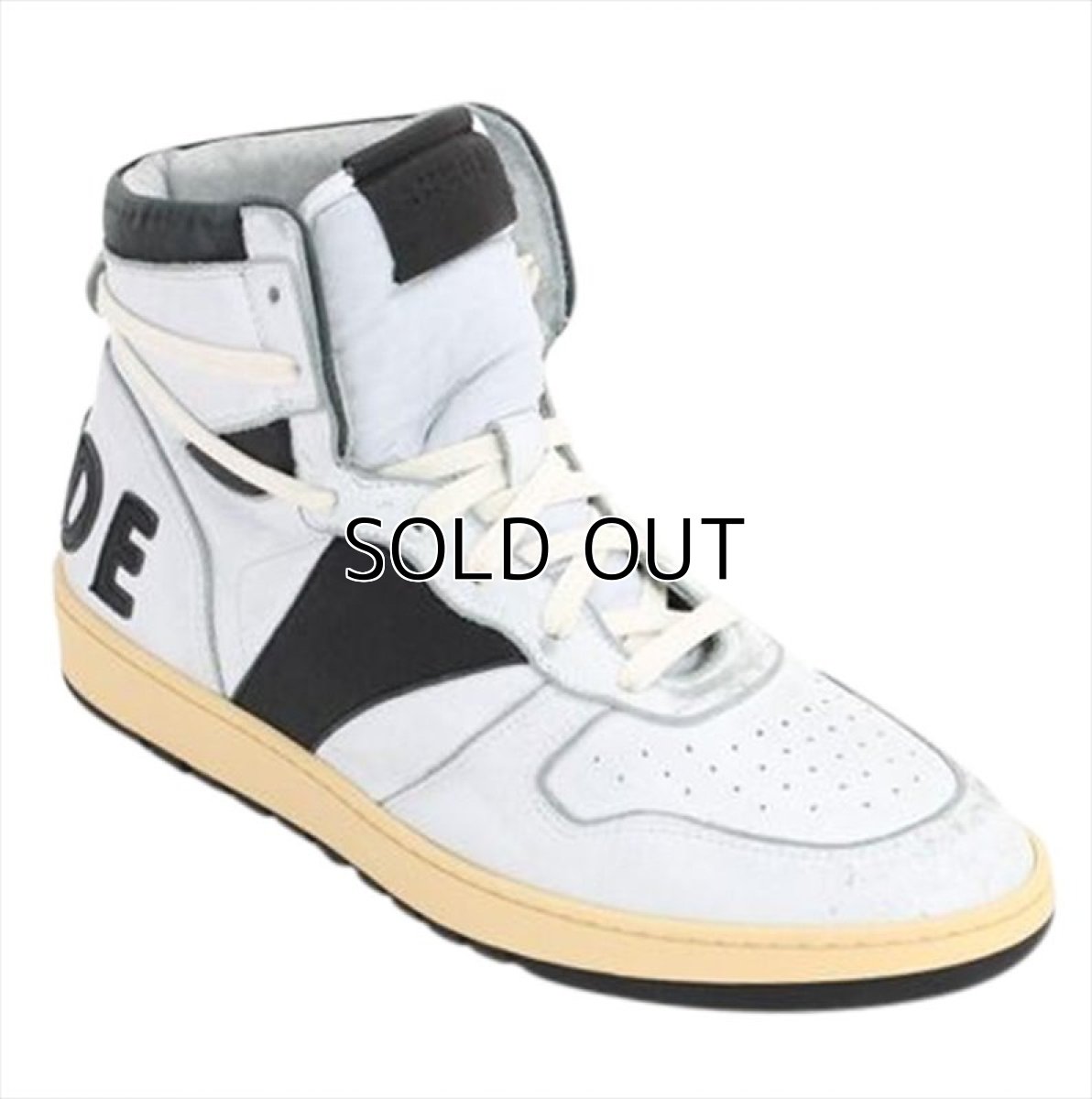 画像2: RHUDE Rhecess Hi White/Black (スニーカー) (2)