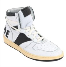 画像2: RHUDE Rhecess Hi White/Black (スニーカー) (2)