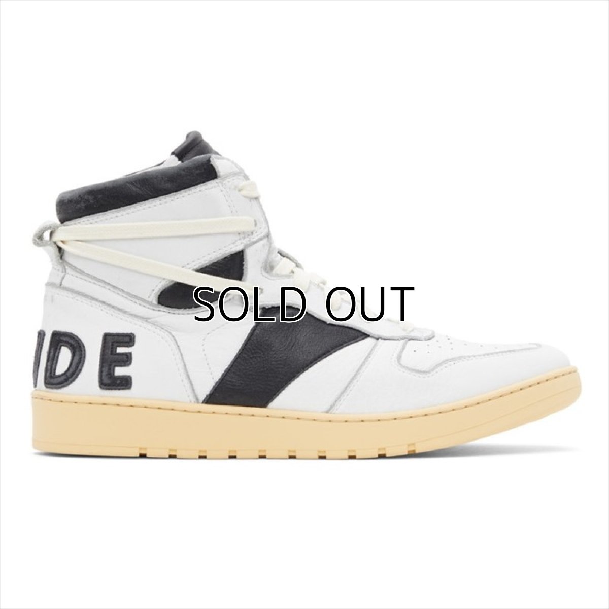 画像1: RHUDE Rhecess Hi White/Black (スニーカー) (1)