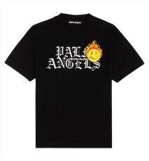 画像1: PALM ANGELS Burning Head Logo T-Shirt  (1)