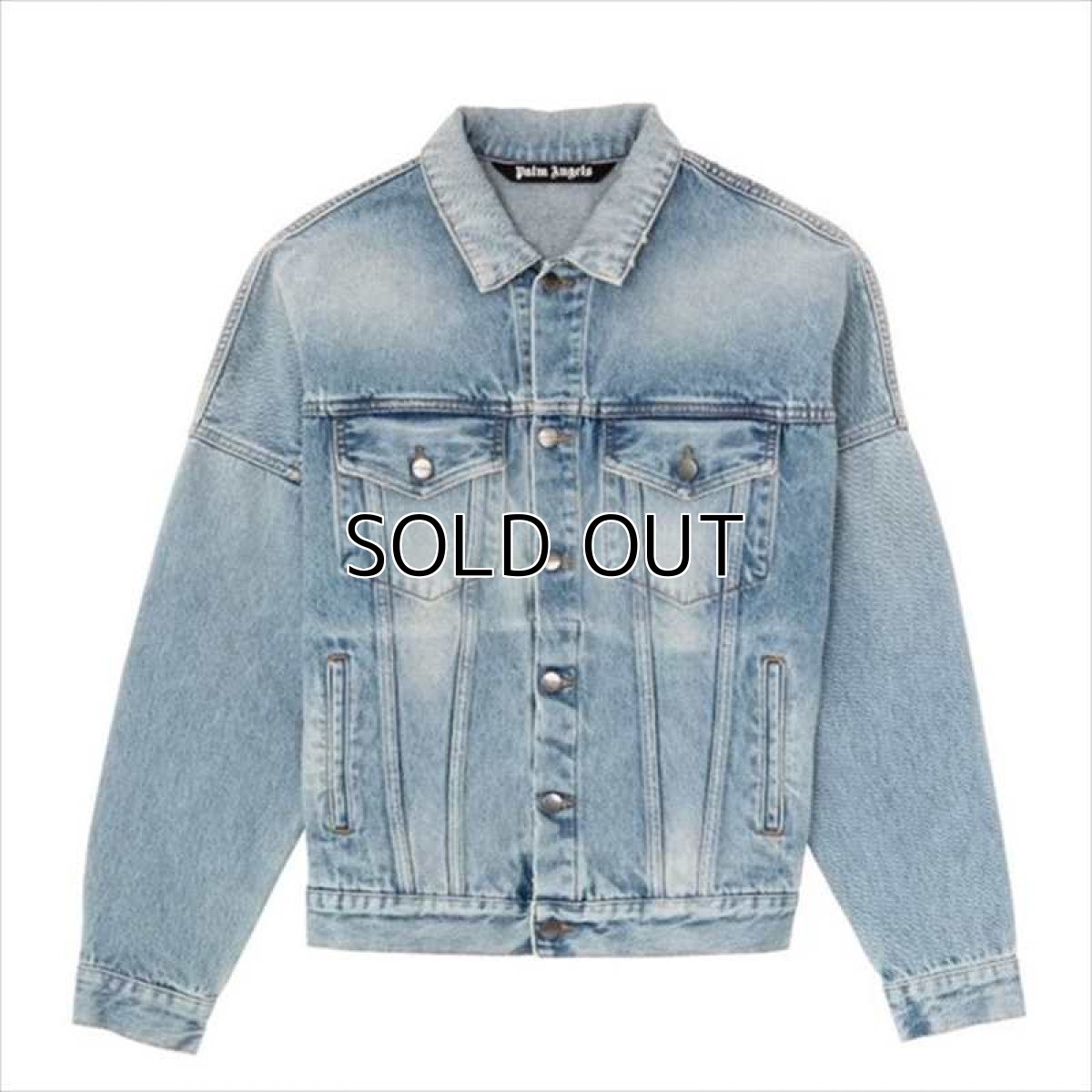 画像1: PALM ANGELS Logo Over Denim Jacket (1)