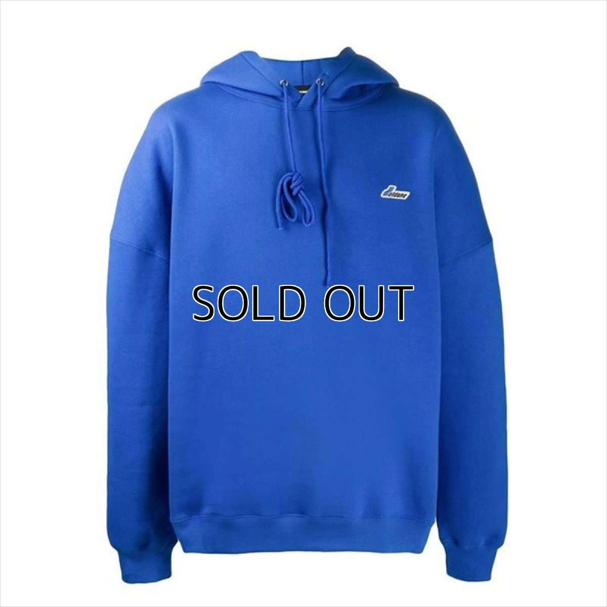 画像1: WE11DONE Blue WD Embroidered Logo Hoodie (パーカー) (1)