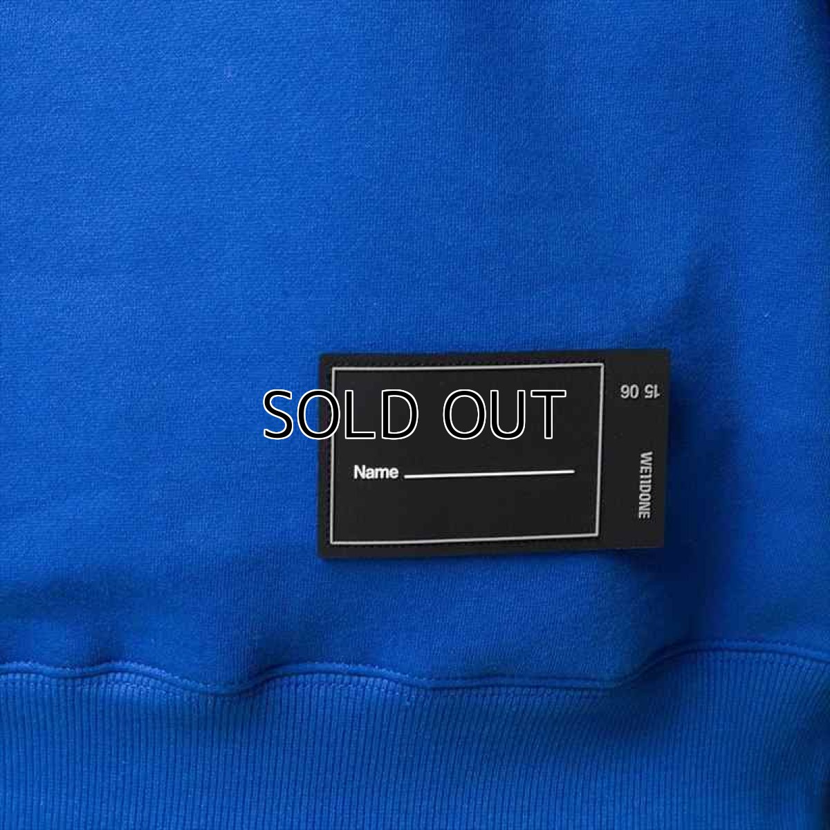 画像2: WE11DONE Blue WD Embroidered Logo Hoodie (パーカー) (2)