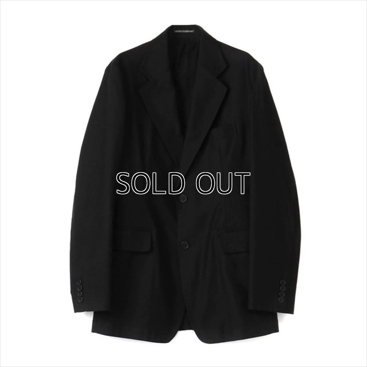 画像1: YOHJI YAMAMOTO C/Twill 2Button Single Jacket  (1)