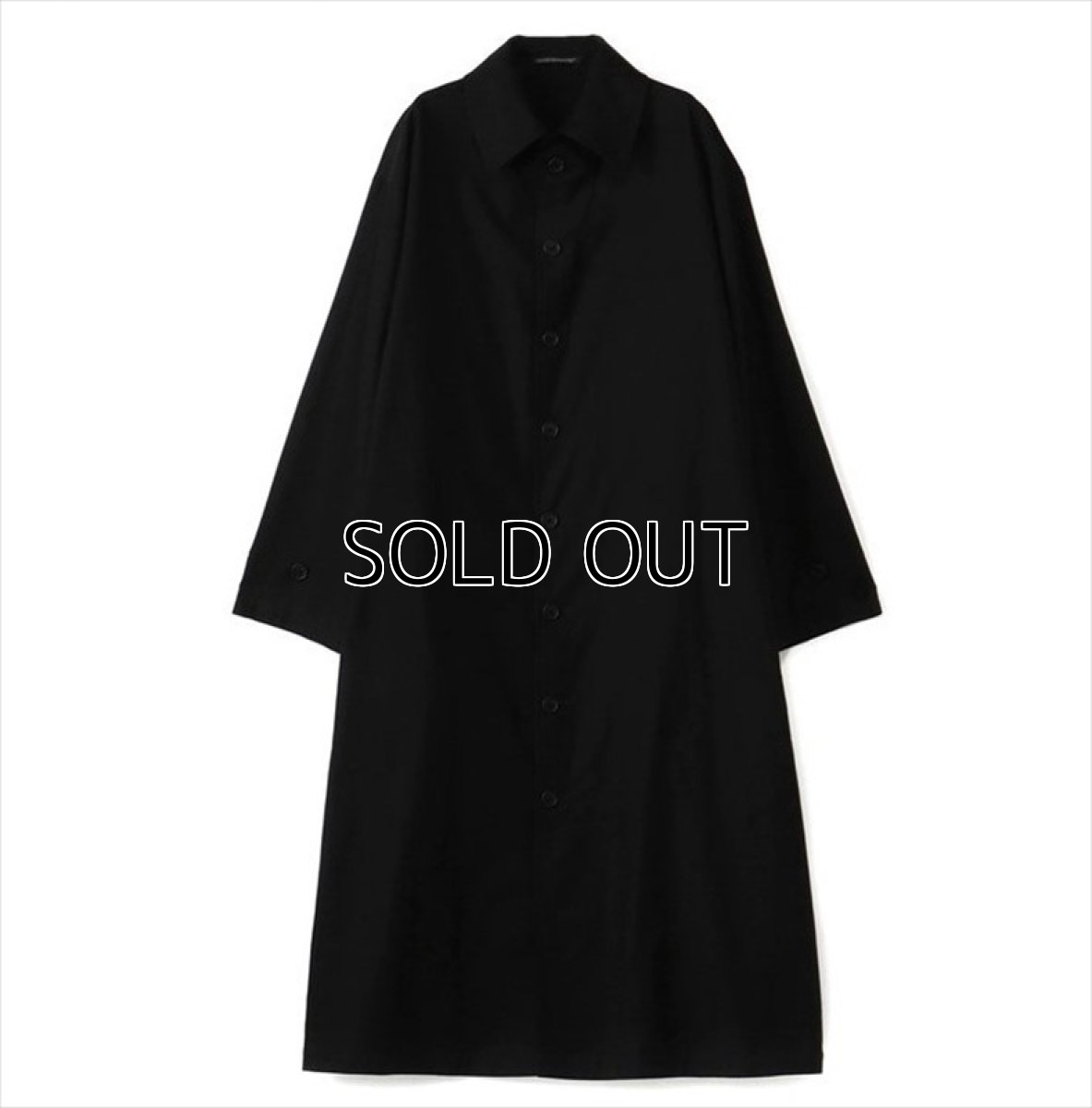 画像1: YOHJI YAMAMOTO C/Twill Shirt Coat (1)