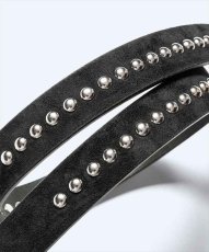 画像3: MINEDENIM Suede Leather Studs Belt (スウェードレザースタッズベルト) (3)