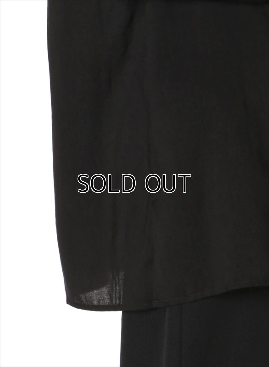 画像4: YOHJI YAMAMOTO Tencel Lawn Short Blouse (4)