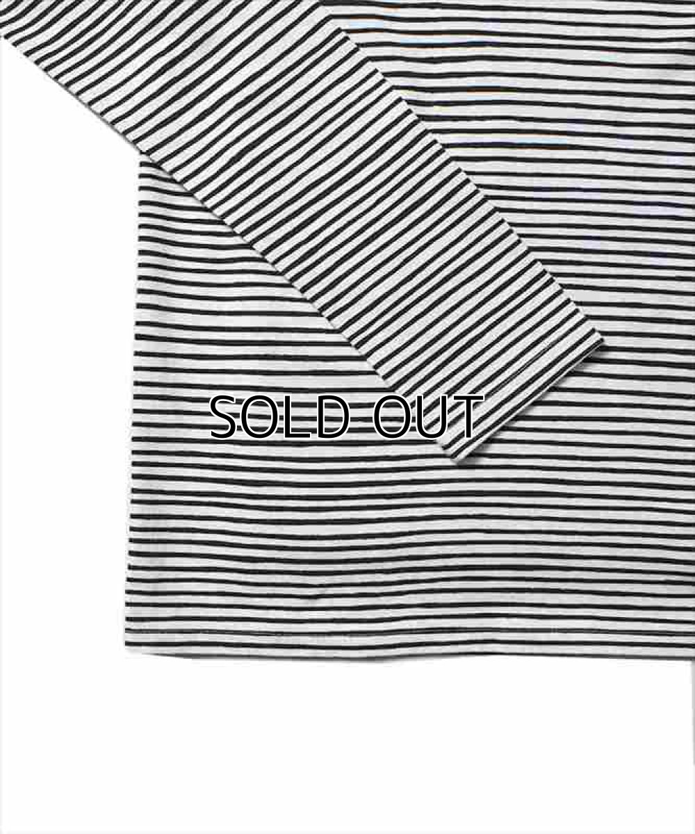 画像3: MINEDENIM H.Drawing Micro Border L/S T-Shirt (ボーダーロングTシャツ) (3)