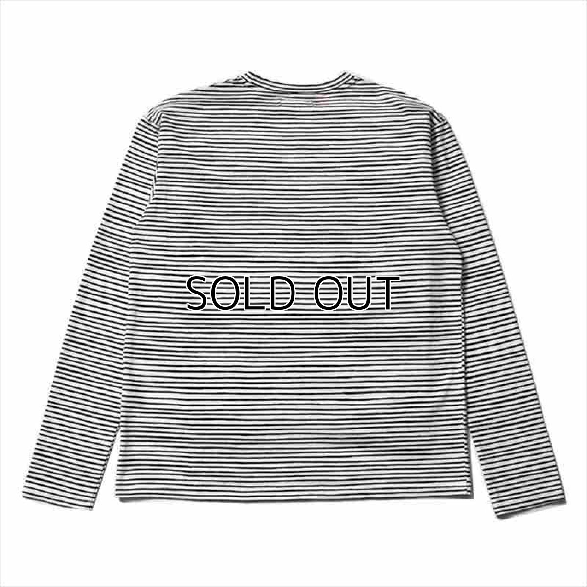 画像2: MINEDENIM H.Drawing Micro Border L/S T-Shirt (ボーダーロングTシャツ) (2)