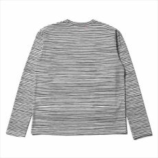 画像2: MINEDENIM H.Drawing Micro Border L/S T-Shirt (ボーダーロングTシャツ) (2)