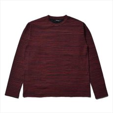 画像1: MINEDENIM H.Drawing Micro Border L/S T-Shirt (ボーダーロングTシャツ) (1)