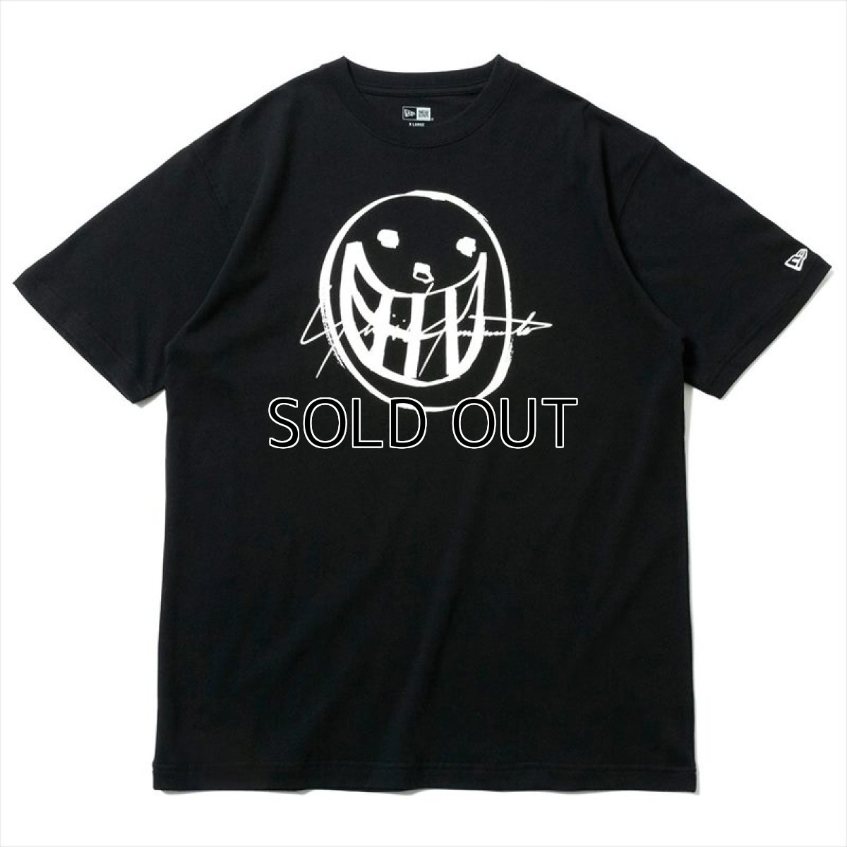 画像1: YOHJI YAMAMOTO x NEW ERA T-shirt 2021SS Smile Logo (Tシャツ) (1)