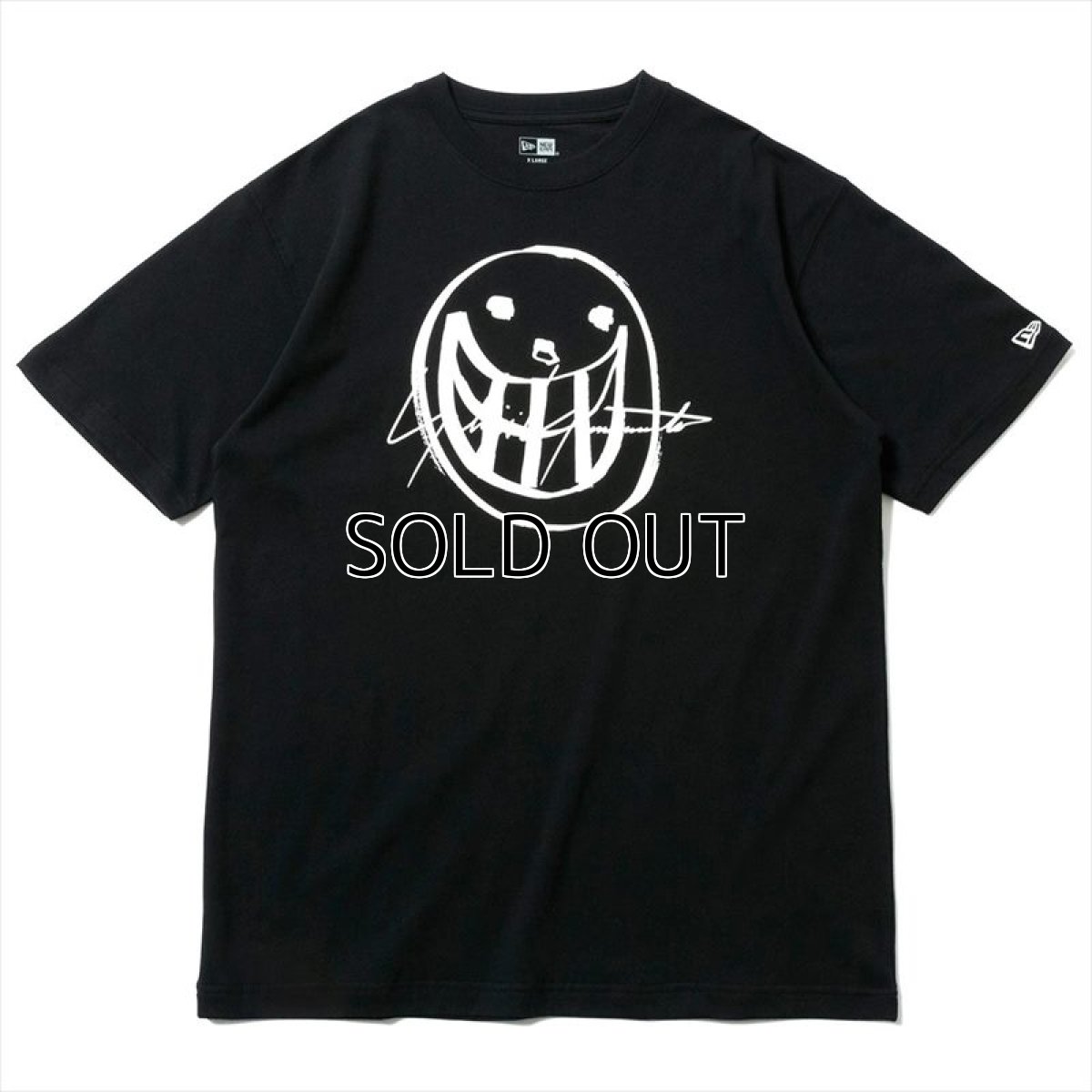 画像1: YOHJI YAMAMOTO x NEW ERA T-shirt 2021SS Smile Logo (1)