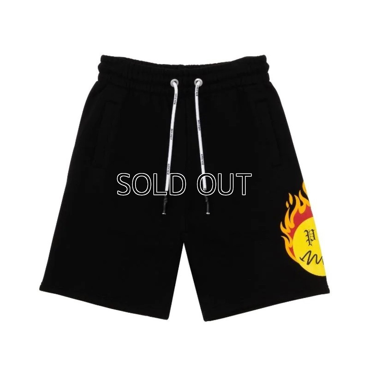 画像1: PALM ANGELS Burning Head Sweat Shorts (1)