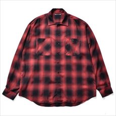 画像1: MINEDENIM x CDL Rayon Ombre Check Loose Work Shirt (チェックシャツ) (1)