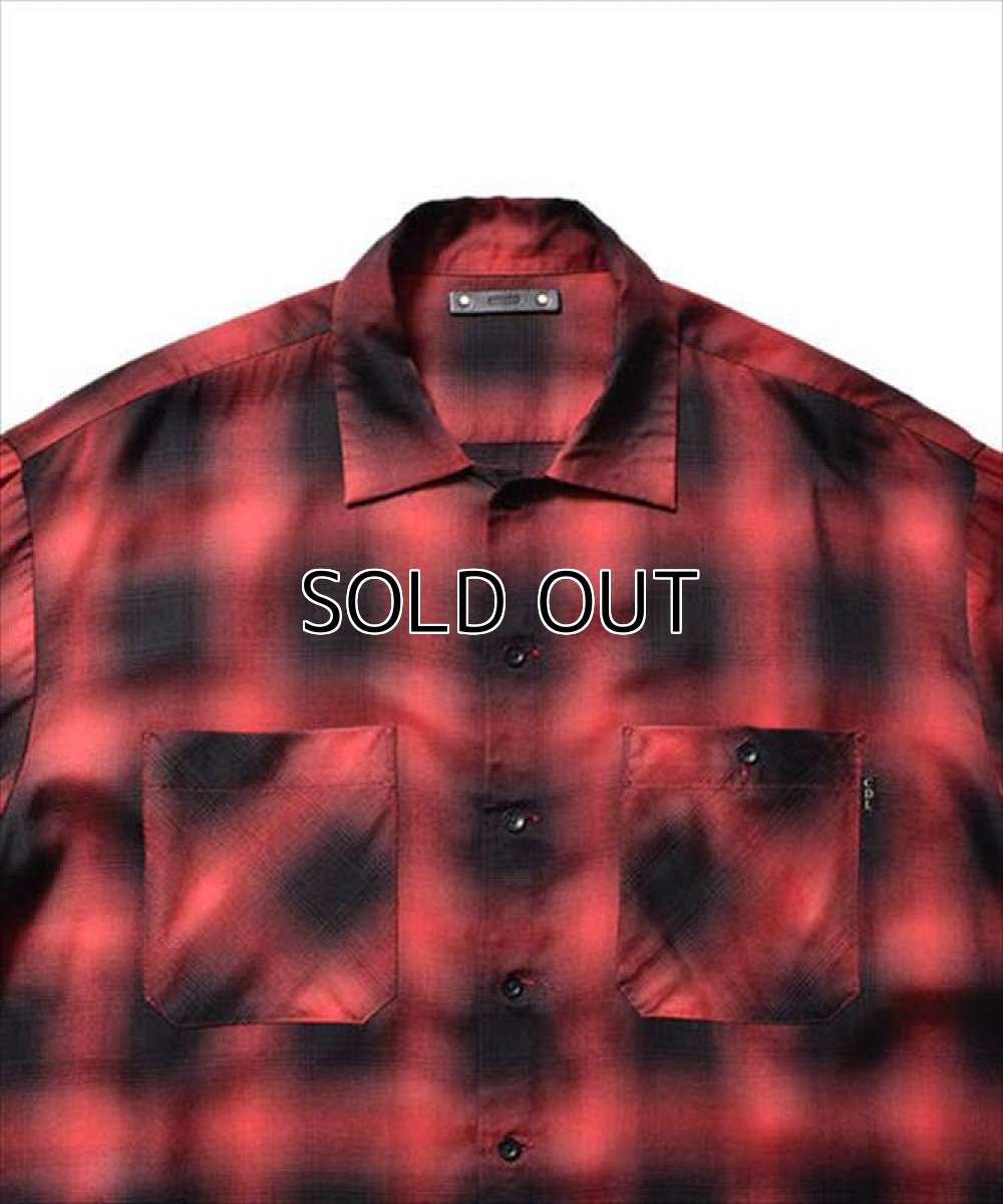 画像2: MINEDENIM x CDL Rayon Ombre Check Loose Work Shirt (チェックシャツ) (2)