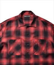 画像2: MINEDENIM x CDL Rayon Ombre Check Loose Work Shirt (チェックシャツ) (2)