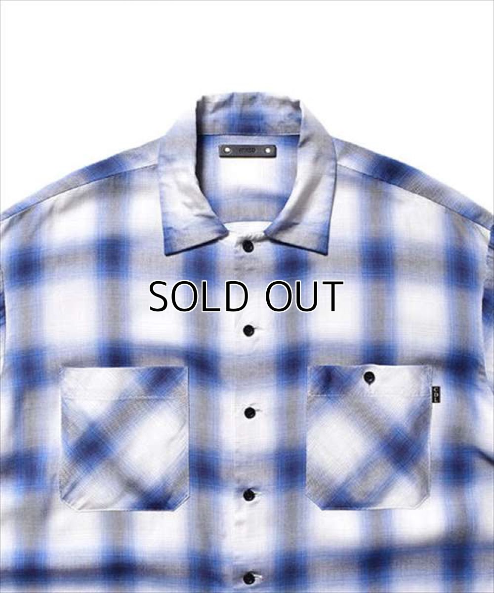 画像2: MINEDENIM x CDL Rayon Ombre Check Loose Work Shirt (チェックシャツ) (2)