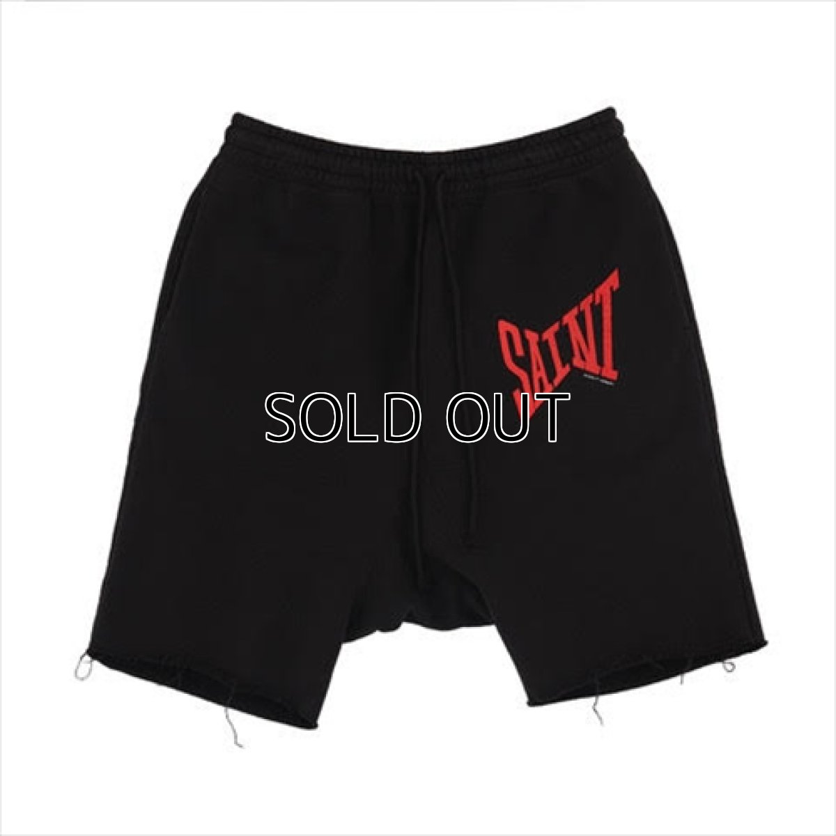 画像1: ©SAINT Mxxxxxx Sweat Shorts Logo Black (スウェットショーツ) (1)